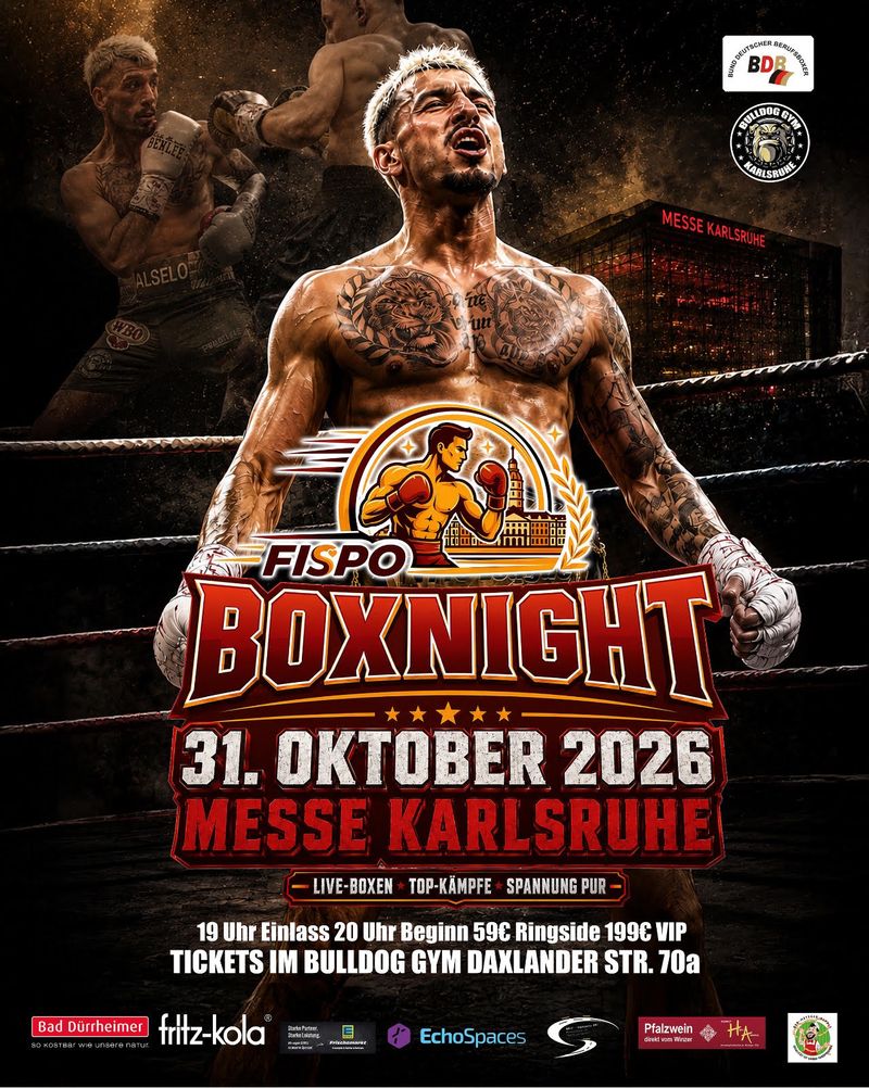 Plakat der FiSpo Boxnight